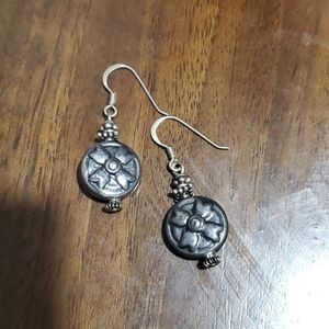 Silver earrings